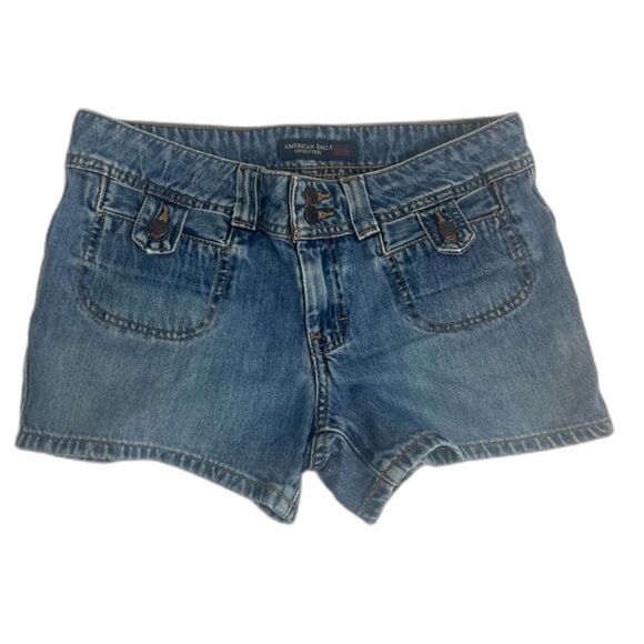 American Eagle Outfitters Denim Jean Shorts Retro Y2k Size 2 - Picture 1 of 8